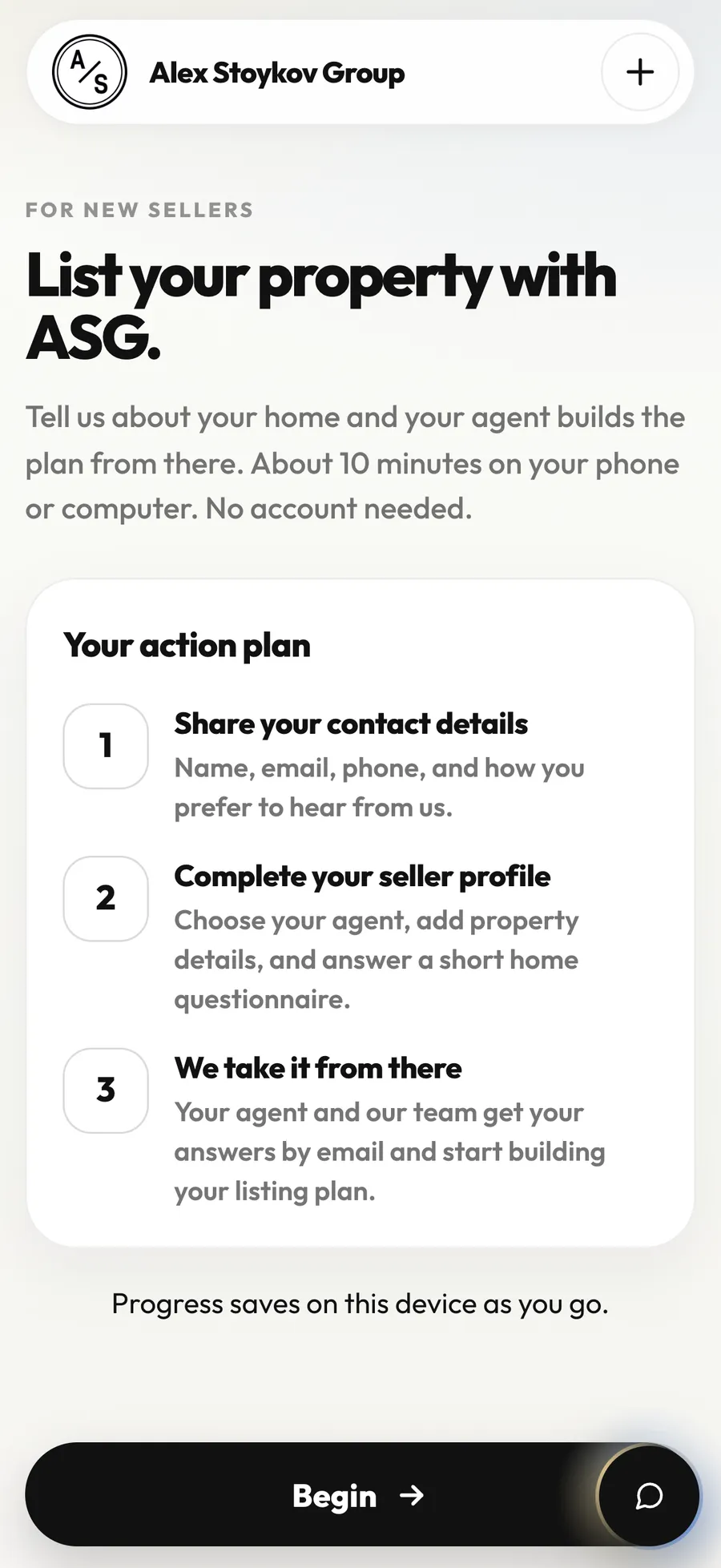 The seller wizard on a phone